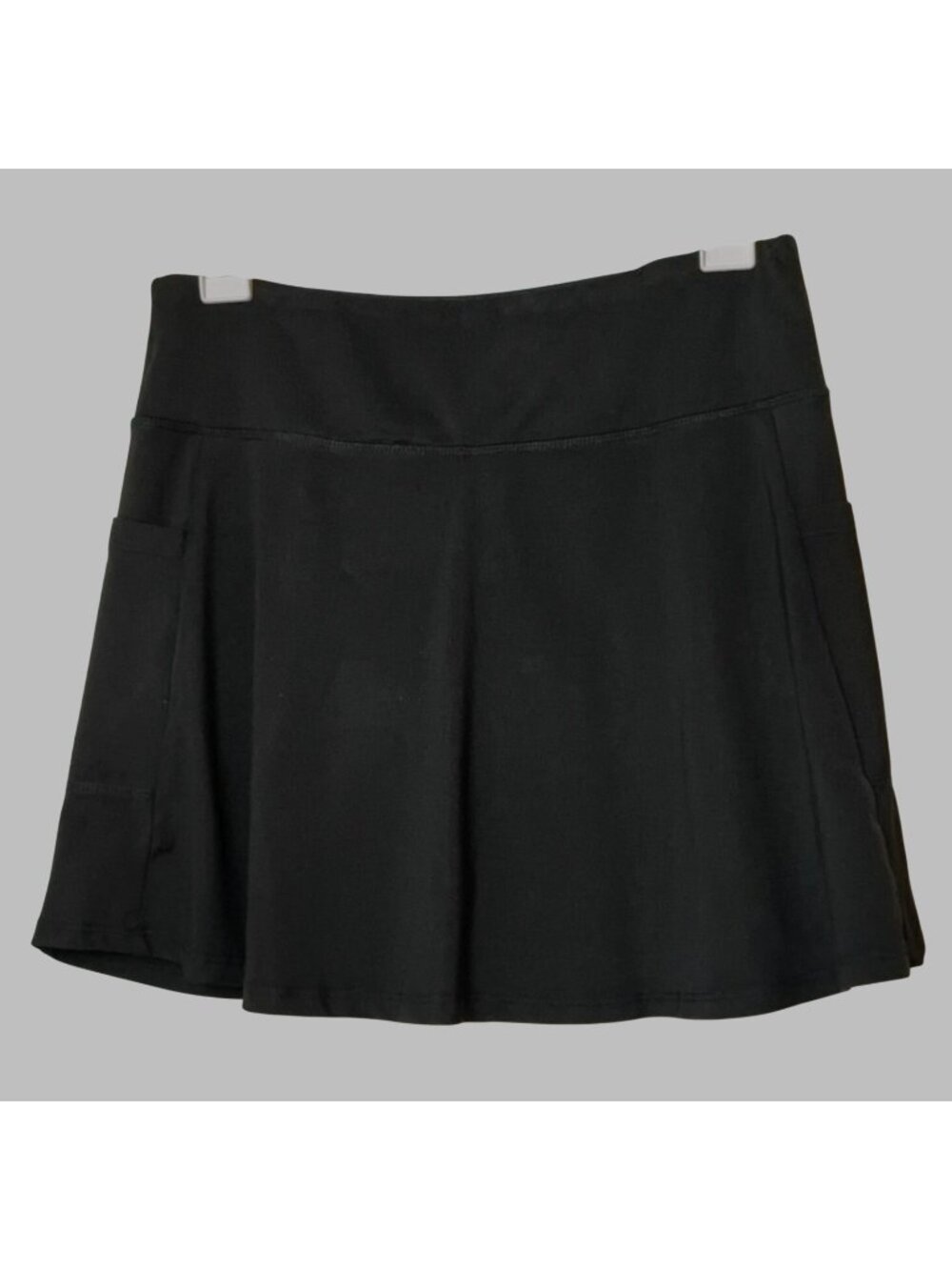 Fulbelle Womens M Athletic Skort Black Pockets Tennis Golf Sporty Activewear